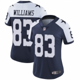 Women's Nike Dallas Cowboys #83 Terrance Williams Navy Blue Throwback Alternate Vapor Untouchable Limited Player NFL Jersey