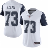 Women's Nike Dallas Cowboys #73 Larry Allen Limited White Rush Vapor Untouchable NFL Jersey
