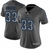 Women's Nike Dallas Cowboys #33 Chidobe Awuzie Gray Static Vapor Untouchable Limited NFL Jersey