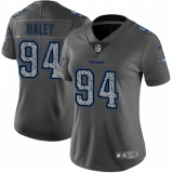 Women's Nike Dallas Cowboys #94 Charles Haley Gray Static Vapor Untouchable Limited NFL Jersey