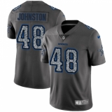 Youth Nike Dallas Cowboys #48 Daryl Johnston Gray Static Vapor Untouchable Limited NFL Jersey