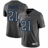 Youth Nike Dallas Cowboys #21 Deion Sanders Gray Static Vapor Untouchable Limited NFL Jersey