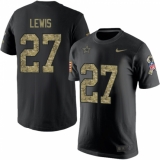 NFL Men's Nike Dallas Cowboys #27 Jourdan Lewis Black Camo Salute to Service T-Shirt