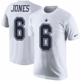 NFL Men's Nike Dallas Cowboys #6 Chris Jones White Rush Pride Name & Number T-Shirt