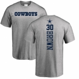 NFL Nike Dallas Cowboys #30 Anthony Brown Ash Backer T-Shirt
