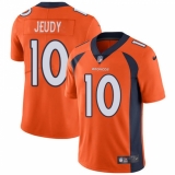 Youth Denver Broncos #10 Jerry Jeudy Orange Team Color Stitched Vapor Untouchable Limited Jersey