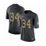 Youth Denver Broncos #34 Will Parks Limited Black 2016 Salute to Service Football Jersey