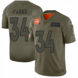 Women's Denver Broncos #34 Will Parks Limited Camo 2019 Salute to Service Football Jersey