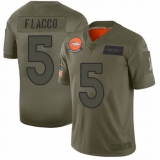 Men's Denver Broncos #5 Joe Flacco Limited Camo 2019 Salute to Service Football Jersey