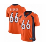 Men's Denver Broncos #66 Dalton Risner Orange Team Color Vapor Untouchable Limited Player Football Jersey