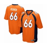 Men's Denver Broncos #66 Dalton Risner Game Orange Team Color Football Jersey