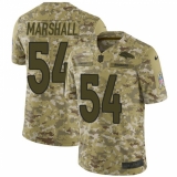 Youth Nike Denver Broncos #54 Brandon Marshall Limited Camo 2018 Salute to Service NFL Jersey
