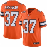Men's Nike Denver Broncos #37 Royce Freeman Elite Orange Rush Vapor Untouchable NFL Jersey