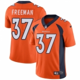 Men's Nike Denver Broncos #37 Royce Freeman Orange Team Color Vapor Untouchable Limited Player NFL Jersey