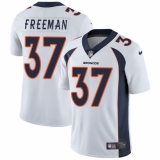 Men's Nike Denver Broncos #37 Royce Freeman White Vapor Untouchable Limited Player NFL Jersey