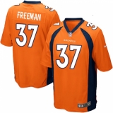 Men's Nike Denver Broncos #37 Royce Freeman Game Orange Team Color NFL Jersey