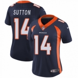 Women's Nike Denver Broncos #14 Courtland Sutton Navy Blue Alternate Vapor Untouchable Limited Player NFL Jersey