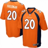 Men's Nike Denver Broncos #20 Royce Freeman Game Orange Team Color NFL Jersey