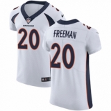 Men's Nike Denver Broncos #20 Royce Freeman White Vapor Untouchable Elite Player NFL Jersey