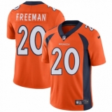 Men's Nike Denver Broncos #20 Royce Freeman Orange Team Color Vapor Untouchable Limited Player NFL Jersey
