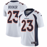 Men's Nike Denver Broncos #23 Devontae Booker White Vapor Untouchable Limited Player NFL Jersey