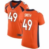 Men's Nike Denver Broncos #49 Dennis Smith Orange Team Color Vapor Untouchable Elite Player NFL Jersey