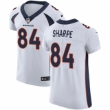 Men's Nike Denver Broncos #84 Shannon Sharpe White Vapor Untouchable Elite Player NFL Jersey