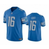 Men's Detroit Lions #16 Jared Goff Blue 2023 F.U.S.E. Vapor Untouchable Limited Stitched Jersey