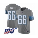 Youth Detroit Lions #66 Joe Dahl Limited Steel Rush Vapor Untouchable 100th Season Football Jersey