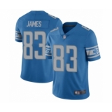 Men's Detroit Lions #83 Jesse James Blue Team Color Vapor Untouchable Limited Player Football Jersey