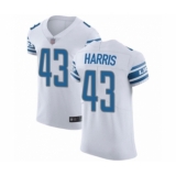Men's Detroit Lions #43 Will Harris White Vapor Untouchable Elite Player Football Jersey