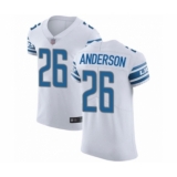 Men's Detroit Lions #26 C.J. Anderson White Vapor Untouchable Elite Player Football Jersey