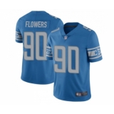 Youth Detroit Lions #90 Trey Flowers Blue Team Color Vapor Untouchable Limited Player Football Jersey