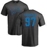 NFL Nike Detroit Lions #97 Ricky Jean Francois Ash One Color T-Shirt
