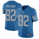 Youth Nike Detroit Lions #92 Sylvester Williams Blue Team Color Vapor Untouchable Limited Player NFL Jersey