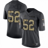 Men's Nike Detroit Lions #52 Christian Jones Limited Black 2016 Salute to Service NFL Jersey