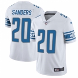 Men's Nike Detroit Lions #20 Barry Sanders Limited White Vapor Untouchable NFL Jersey