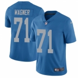 Men's Nike Detroit Lions #71 Ricky Wagner Limited Blue Alternate Vapor Untouchable NFL Jersey