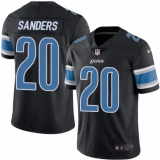 Youth Nike Detroit Lions #20 Barry Sanders Limited Black Rush Vapor Untouchable NFL Jersey