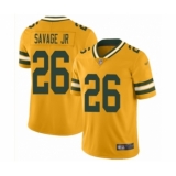 Women's Green Bay Packers #26 Darnell Savage Jr. Limited Gold Inverted Legend Football Jersey