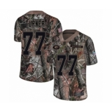 Men's Green Bay Packers #77 Billy Turner Limited Camo Rush Realtree Football Jersey