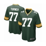 Men's Green Bay Packers #77 Billy Turner Game Green Team Color Football Jersey