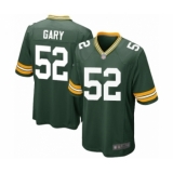 Men's Green Bay Packers #52 Rashan Gary Game Green Team Color Football Jersey