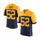 Men's Green Bay Packers #52 Rashan Gary Elite Navy Blue Alternate Football Jersey