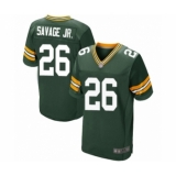 Men's Green Bay Packers #26 Darnell Savage Jr. Elite Green Team Color Football Jersey