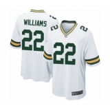 Men's Green Bay Packers #22 Dexter Williams Game White Football Jersey