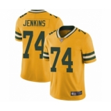Youth Green Bay Packers #74 Elgton Jenkins Limited Gold Rush Vapor Untouchable Football Jersey