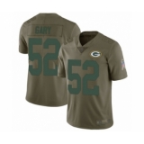 Youth Green Bay Packers #52 Rashan Gary Limited Olive 2017 Salute to Service Football Jersey