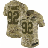 Women's Nike Green Bay Packers #92 Reggie White Limited Camo 2018 Salute to Service NFL Jersey