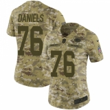 Women's Nike Green Bay Packers #76 Mike Daniels Limited Camo 2018 Salute to Service NFL Jersey